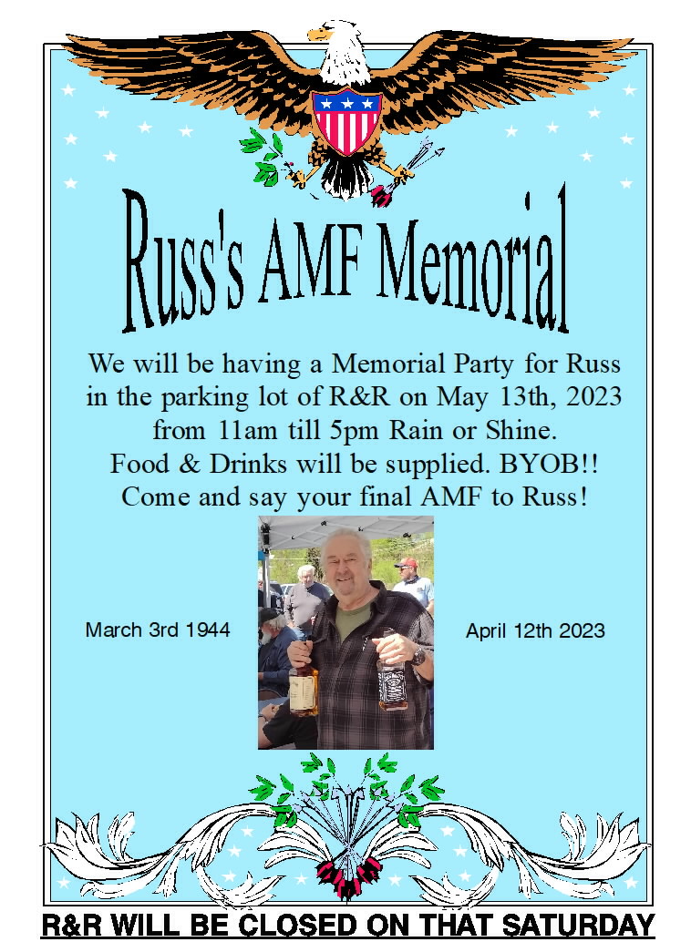 Russ's AMF Memorial